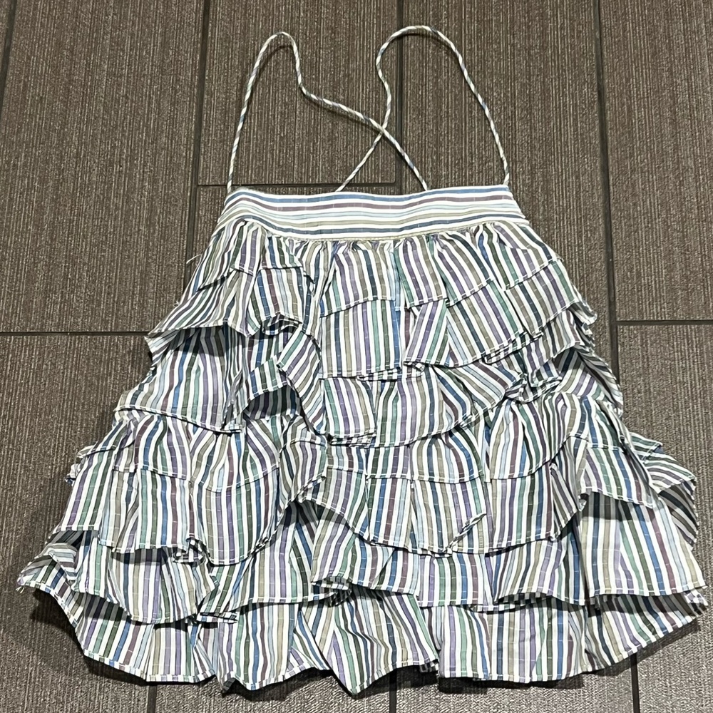 NWT Magali Pascal Isla Tiered Ruffle Tank Med $295